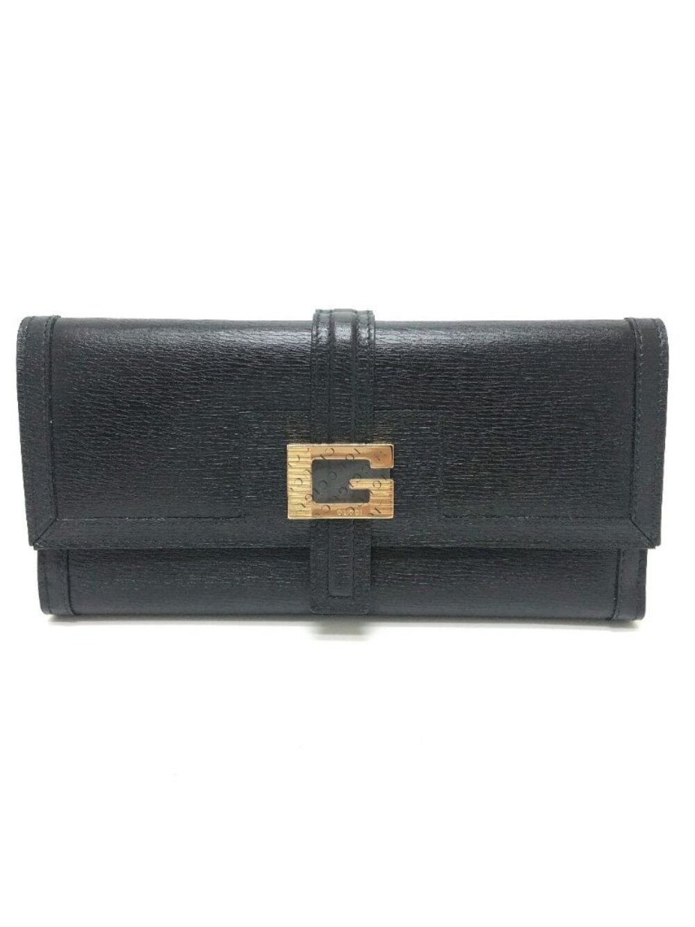 Gucci Wallet G Logo Leather Black
